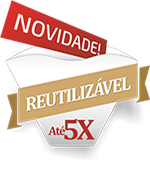 Novidades! Reutilizável até 5x